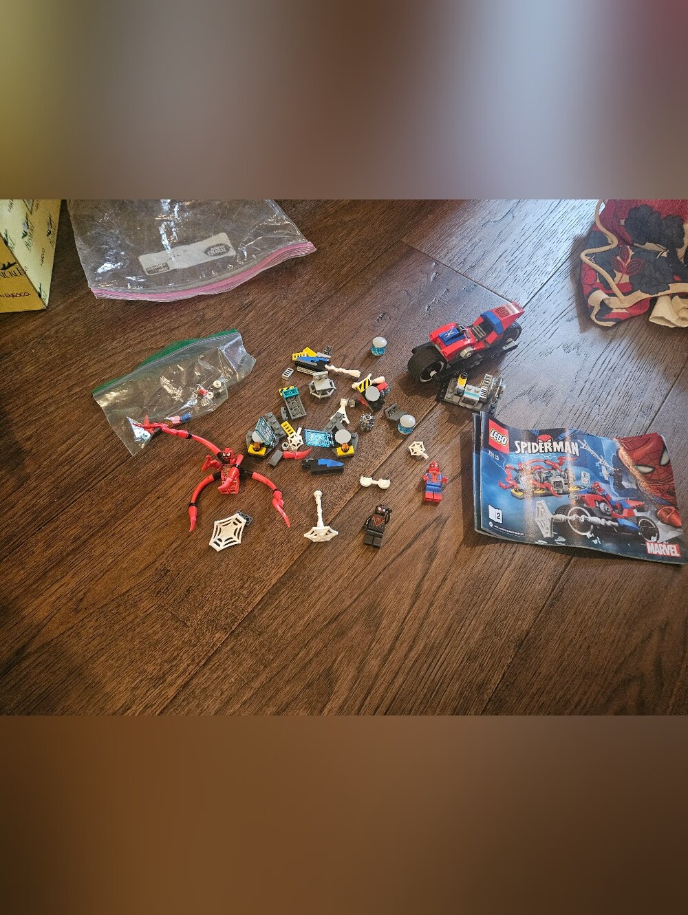 LEGO Super Heroes: Spider-Man Bike Rescue (76113) - Used Condition Incomplete.